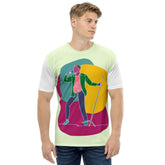 A Singer With A Microphone Stand Men's T-shirt - Beyond T-shirts